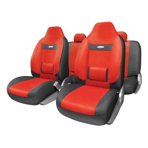 Комплект чехлов на сиденья Autoprofi Comfort COM-1105H BK/RD (M) в Газпромнефть