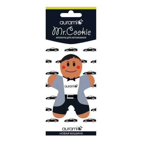 Ароматизатор пропитанный подвесной пластинка Mr. Coockie Новая машина AURAMI CK-205 в Газпромнефть