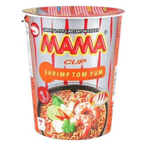 Лапша быстрого приготовления тайская Mama со вкусом супа том ям 70 г в Газпромнефть