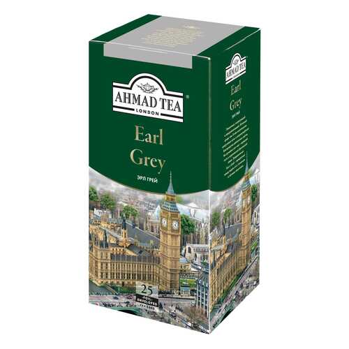 Чай черный Ahmad Tea earl grey со вкусом и ароматом бергамота 25 пакетиков в Газпромнефть