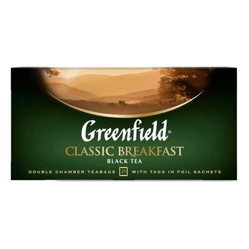 Чай черный Greenfield Classic Breakfast 25 пакетиков в Газпромнефть