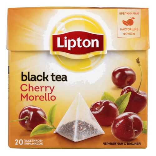 Чай черный Lipton cherry morello 20 пакетиков в Газпромнефть