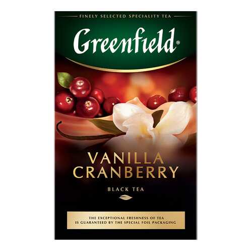 Чай черный листовой Greenfield Vanilla Cranberry 100 г в Газпромнефть