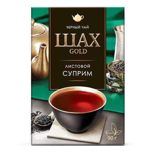 Чай черный листовой Шах Gold Суприм 90 г в Газпромнефть