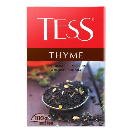 Чай черный листовой Tess Thyme 100 г в Газпромнефть