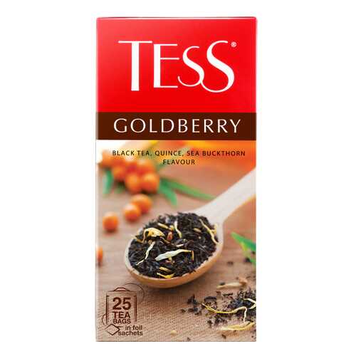 Чай черный Tess Goldberry 25 пакетиков в Газпромнефть