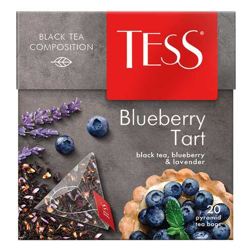 Чай черный в пирамидках Tess Blueberry Tart 20 штук в Газпромнефть