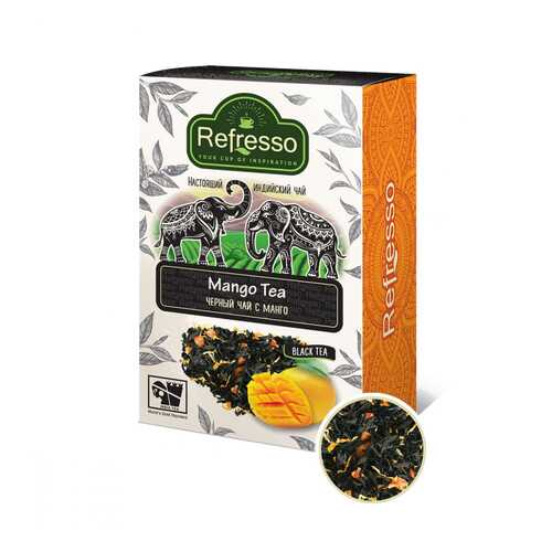 Чай Refresso Mango Tea, черный крупнолистовой, с добавками, 100 гр в Газпромнефть