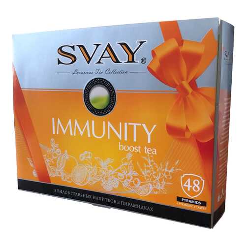 Чай Svay Immunity boost tea, ассорти, 48 пирамидок в Газпромнефть