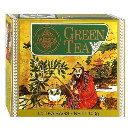 Чай зеленый Mlesna Green Tea, 50 пак*2г Шри-Ланка в Газпромнефть