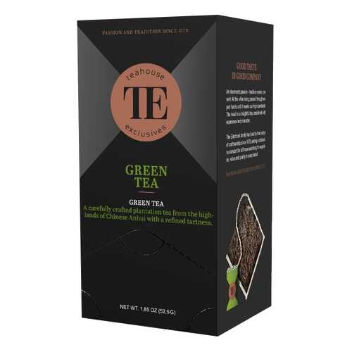 Чай зеленый Teahouse Exclusives Green Tea 15 пакетиков 40 г в Газпромнефть