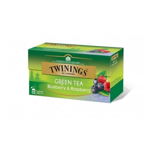 Чай зеленый Twinings черника и малина 25 пакетиков в Газпромнефть