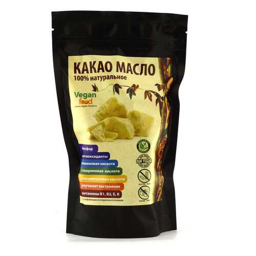 Какао-масло натуральное Vegan Food 200 г в Газпромнефть