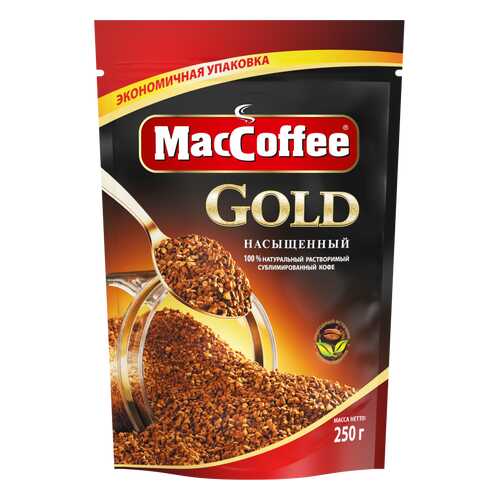 Кофе натуральный растворимый сублимированный GOLD т.з. MacCoffee, д/пак 250г*12 в Газпромнефть