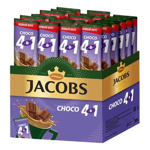 Кофе растворимый Jacobs 4в1 choco 24 стика в Газпромнефть