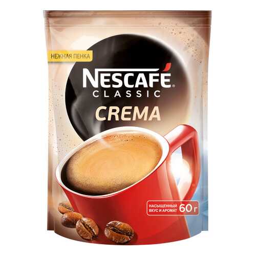 Кофе растворимый Nescafe classic crema порошкообразный 60 г в Газпромнефть