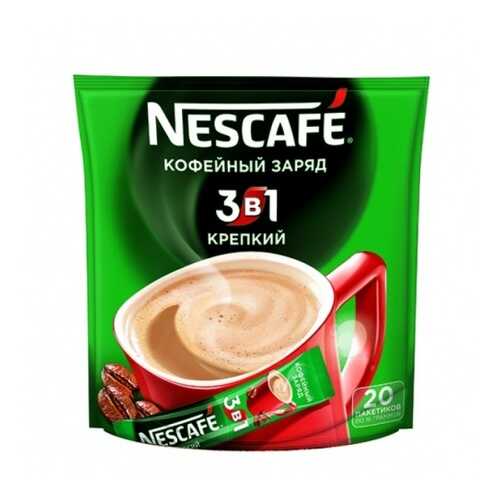 Кофейный напиток растворимый Nescafe 3в1 крепкий 16 г 20 пакетиков в Газпромнефть