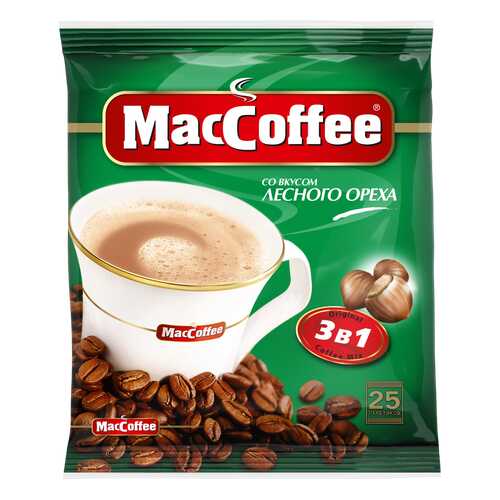 Напиток кофейный растворимый 3в1 MacCoffee Лесной Орех, м/уп 18г*25*20 (У) блок в Газпромнефть