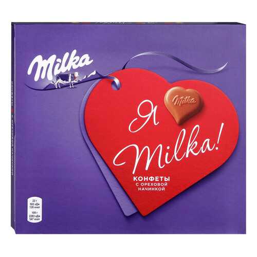 Конфеты Milka молочный шоколад с ореховой начинкой 110 г в Газпромнефть