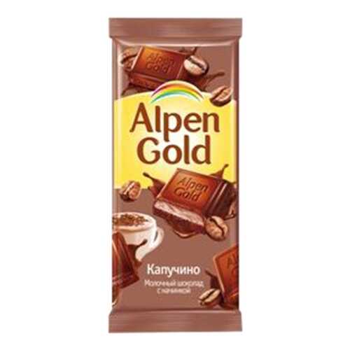 Шоколад молочный Alpen Gold с начинкой капучино 90 г в Газпромнефть