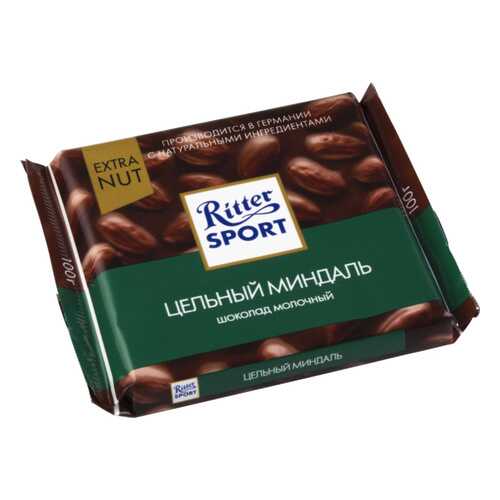 Шоколад молочный Ritter Sport extra nut цельный миндаль 100 г в Газпромнефть