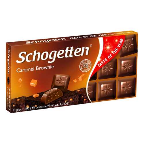 Шоколад Schogetten caramel brownie chocolate 100 г в Газпромнефть