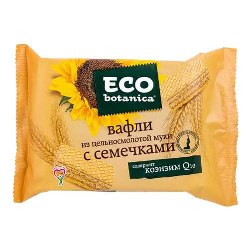 Вафли Еco botanica из цельносмолотой муки с семечками 145 г в Газпромнефть