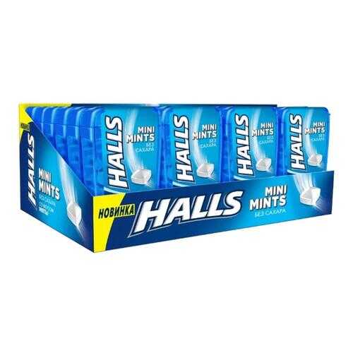 HALLS Mini Mints конфеты без сахара со вкусом мяты 12,5г по 24 шт в Газпромнефть