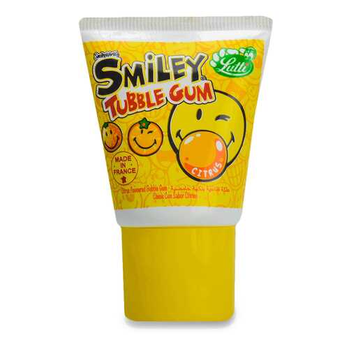 Жевательная резинка Lutti Tubble Gum Smiley (Citruc) 35г Франция в Газпромнефть