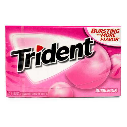 Жевательная резинка TRIDENT Bubblegum, 18 пластинок США в Газпромнефть