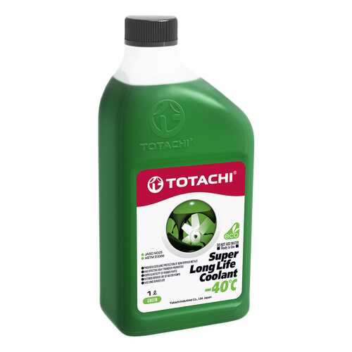 Охлаждающая жидкость TOTACHI SUPER LLC GREEN -40C 1л. в Газпромнефть