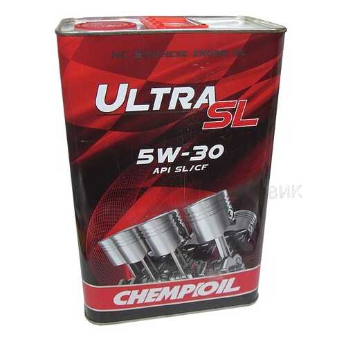 9722 CHEMPIOIL ULTRA SL 5W-30 (A3 B3) 4 л. (metal) синтетическое моторное масло 5W30 в Газпромнефть