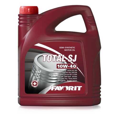 Favorit TOTAL SJ SAE 10W-40 API SJ/CF, 5л в Газпромнефть