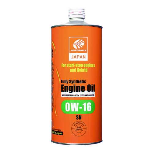 Моторное масло AUTOBACS ENGINE OIL FS 0W16 SN (1л) в Газпромнефть