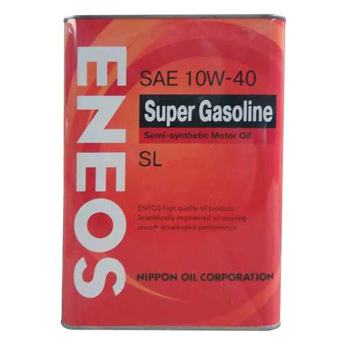 Моторное масло Eneos Super Gasoline Semi-Synthetic SAE 10W-40 0,946л в Газпромнефть