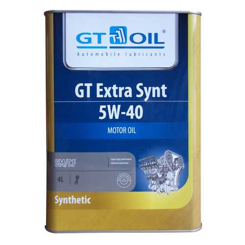 Моторное масло GT-Oil Extra Synt 5W-40 4л в Газпромнефть