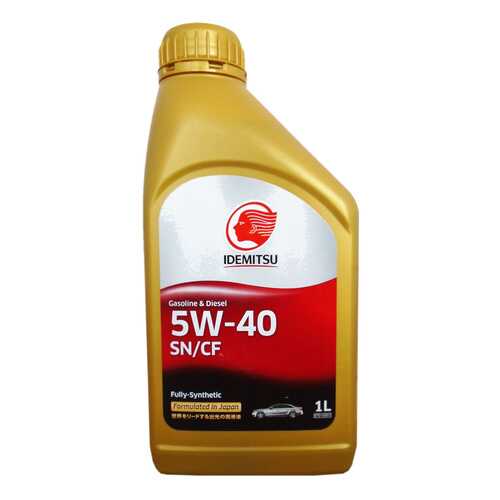 Моторное масло Idemitsu Gasoline & Diesel Fully-Sinthetic 5W-40 1л в Газпромнефть