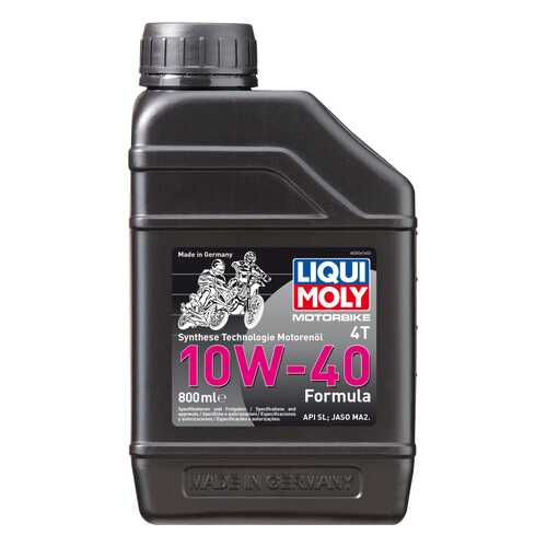 Моторное масло Liqui moly Motorbike 4T Formula 10W-40 0,8л в Газпромнефть