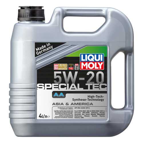 Моторное масло Liqui moly Special Tec AA 5W-20 4л в Газпромнефть