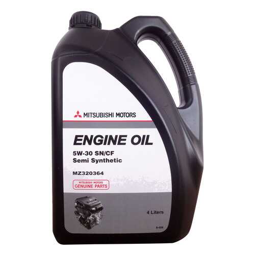 Моторное масло Mitsubishi Engine Oil Semi-Synthetic 5W-30 4л в Газпромнефть