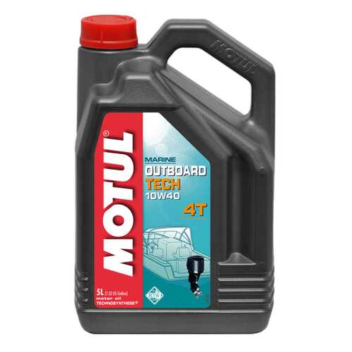 Моторное масло Motul Outboard Tech 4T 10W-40 5л в Газпромнефть