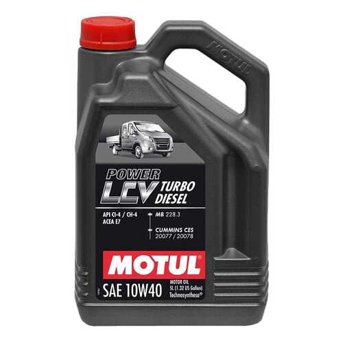 Моторное масло Motul Power LCV Turbo Diesel 10W-40 5л в Газпромнефть