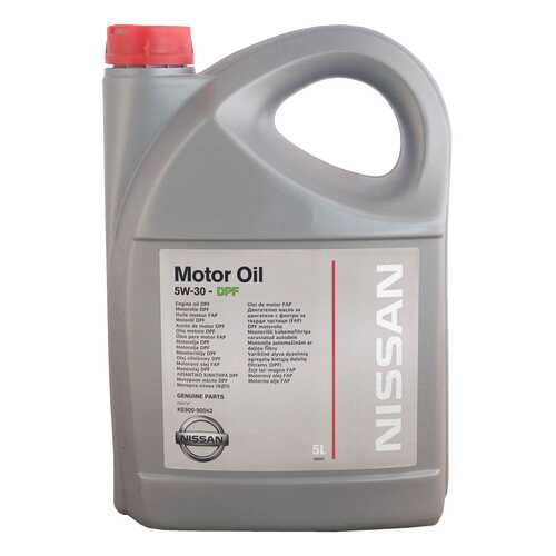 Моторное масло Nissan Motor Oil SAE 5W-30 DPF 5л в Газпромнефть