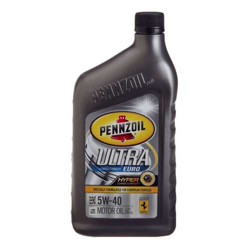 Моторное масло Pennzoil Ultra Euro 5W-40 0,946л в Газпромнефть