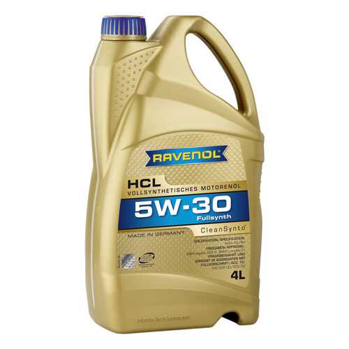 Моторное масло Ravenol HCL SAE 5W-30 4л в Газпромнефть