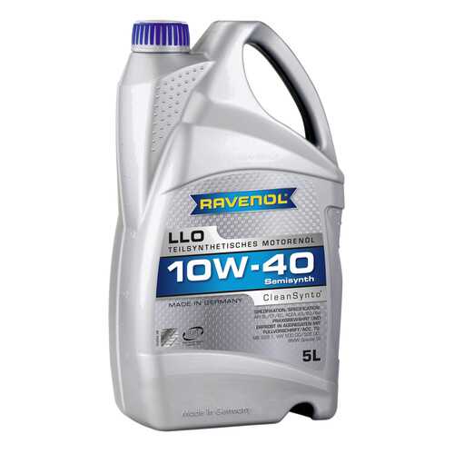 Моторное масло Ravenol LLO SAE 10W-40 5л в Газпромнефть