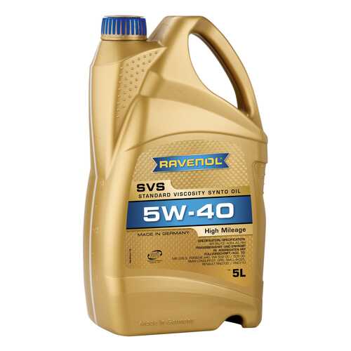 Моторное масло Ravenol SVS Standard Viscosity Synto Oil SAE 5W-40 5л в Газпромнефть