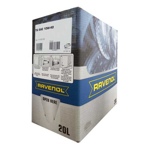 Моторное масло Ravenol TSI SAE 10W-40 20л ecobox в Газпромнефть