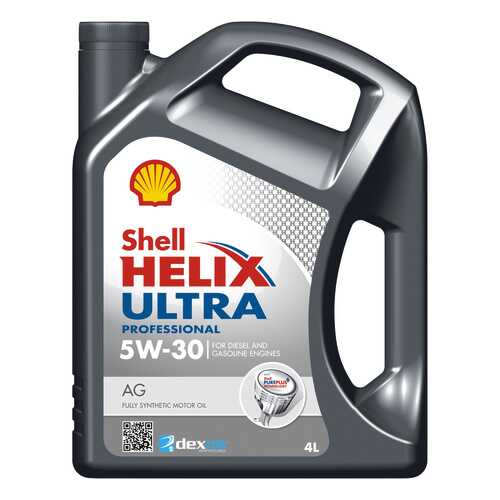 Моторное масло Shell Helix Ultra Professional AG 5W-30 4л в Газпромнефть