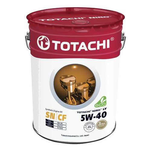 Моторное масло Totachi Niro LV Synthetic SN/CF 5W-40 19л в Газпромнефть